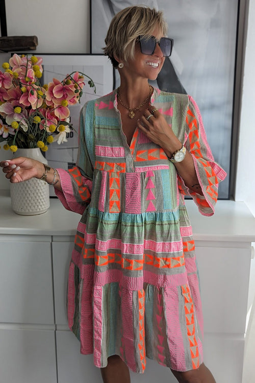 Perfected Sweetness Print Mini Dress