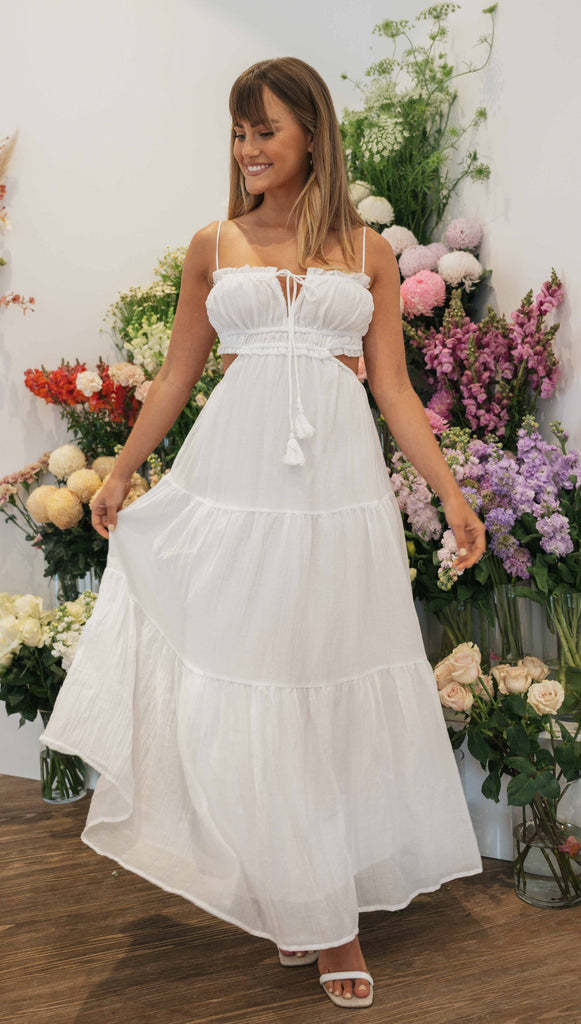 Saz Maxi Dress - White