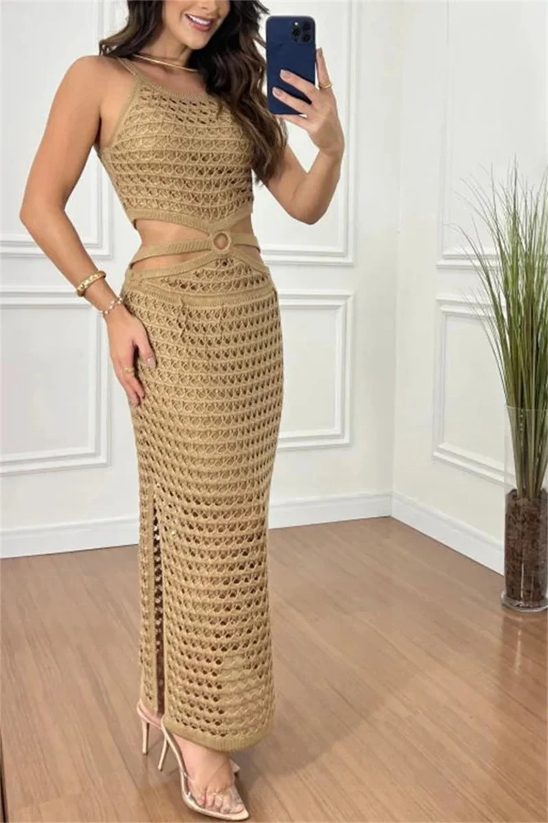 Alexia Exclusive Knitted Summer Dress Evening Wear Edit