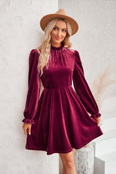 Can't Help But Love Velvet Long Sleeve Mini Dress - 3 Colors 9