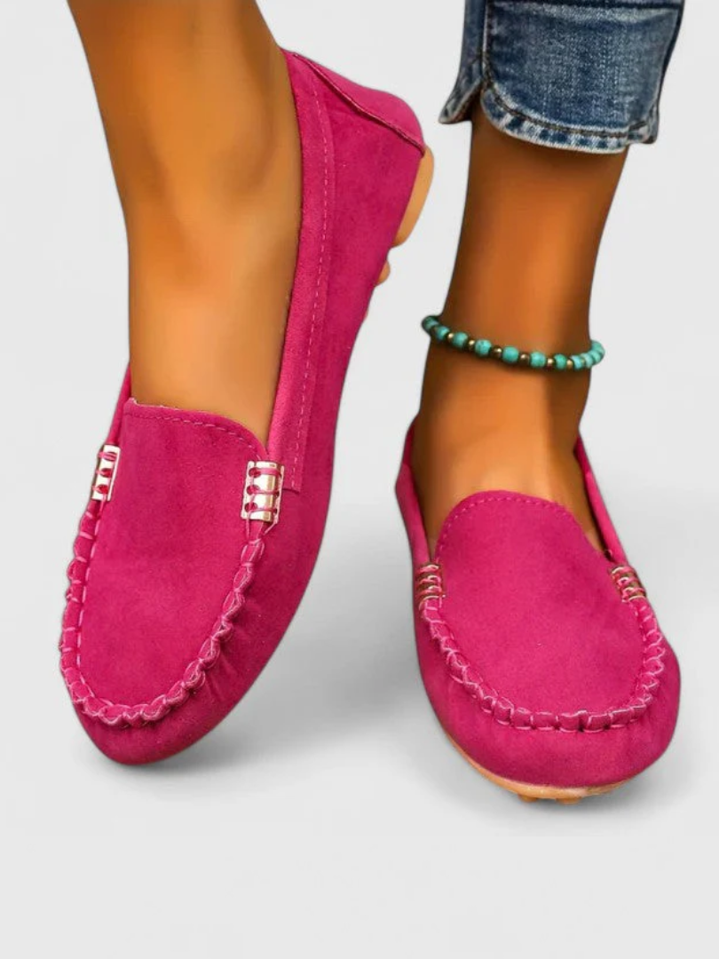 Round Toe Slip On Moccasin Loafer Flats