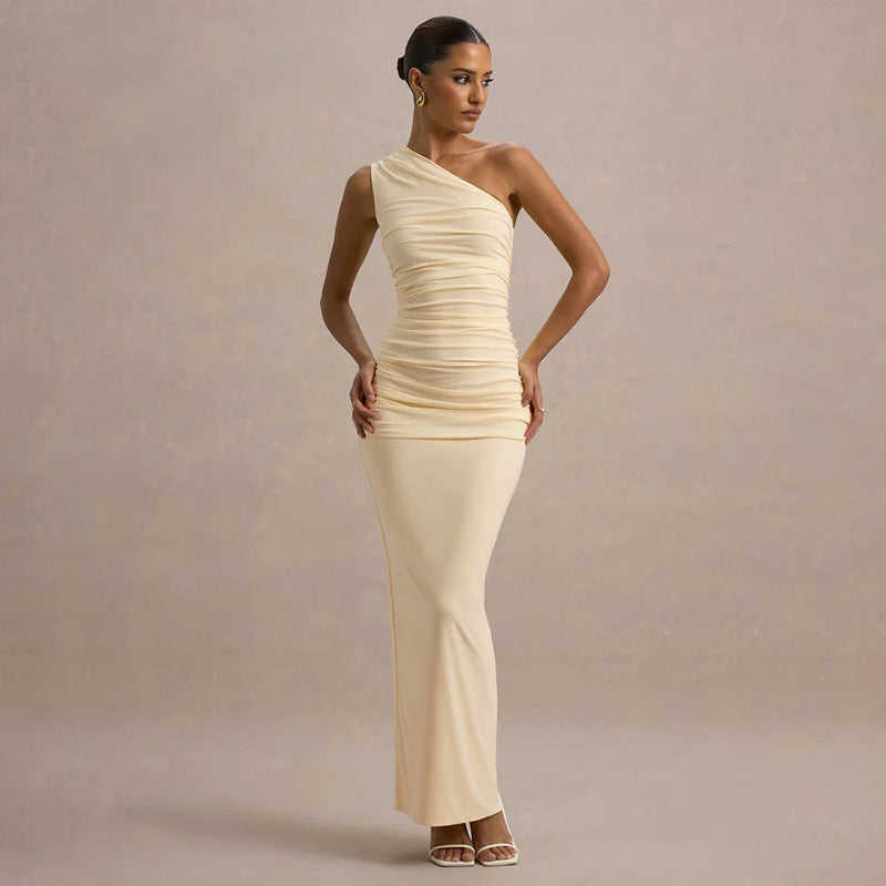 Zuma Assymetrical Dress Yellow