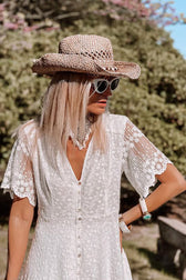 Fabulous Phenomenon Lace Embroidered Maxi Dress - View 4
