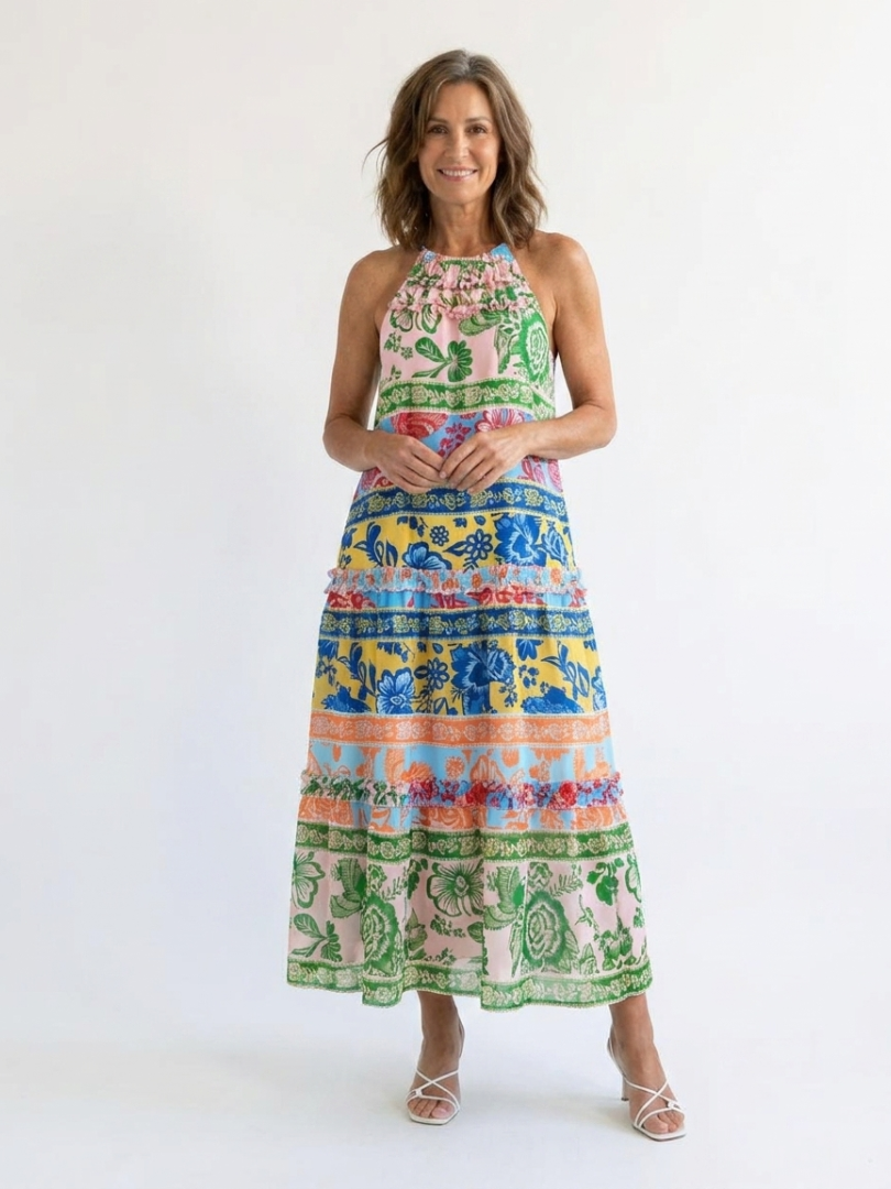 Francine™ | Statement Printed Casual Maxi Dress