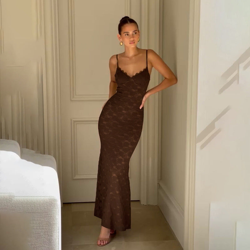 Harris Maxi Dress - Brown