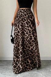 High Waist A Line Maxi Skirt