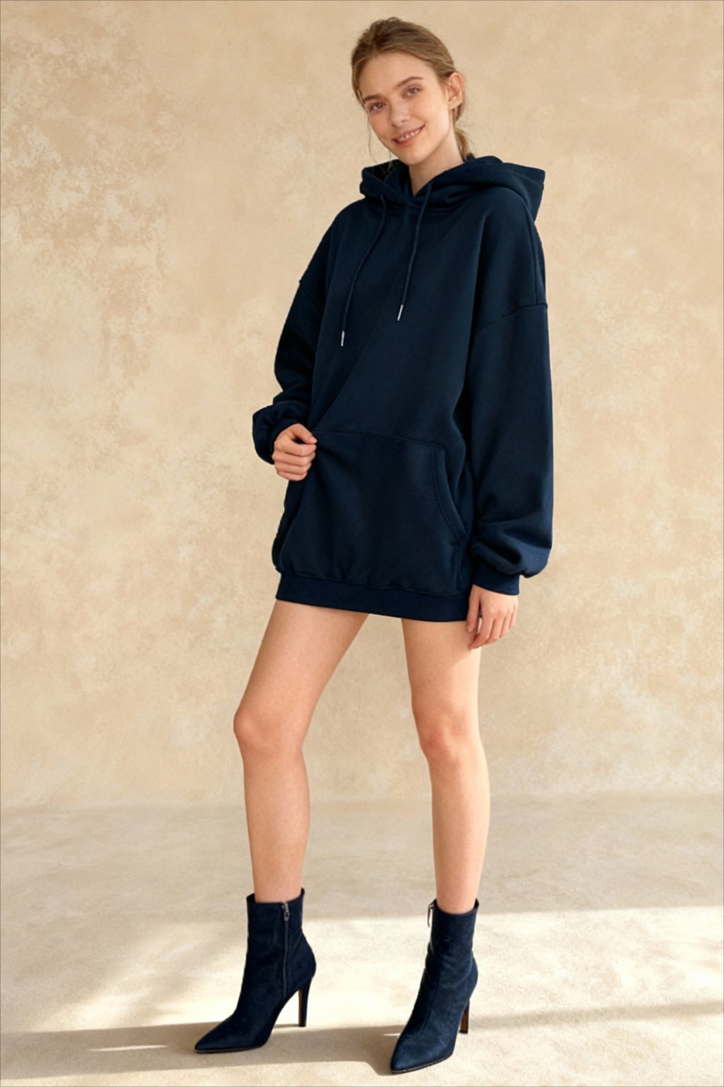 Casual Leopard Star Print Hoodie