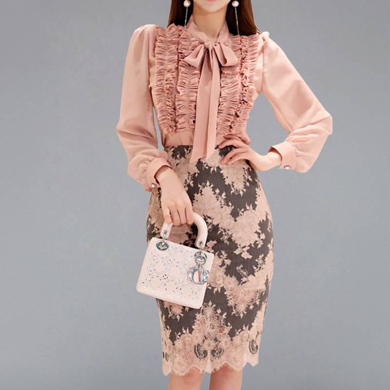 Beautiful Pink Skirt Sets
