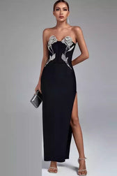 Strapless Rhinestone Bandage Cocktail Dress 4