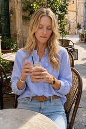 Ruffle Long Sleeve Blouse