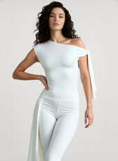 Lace-up Capri Crop Two Piece Pants Set