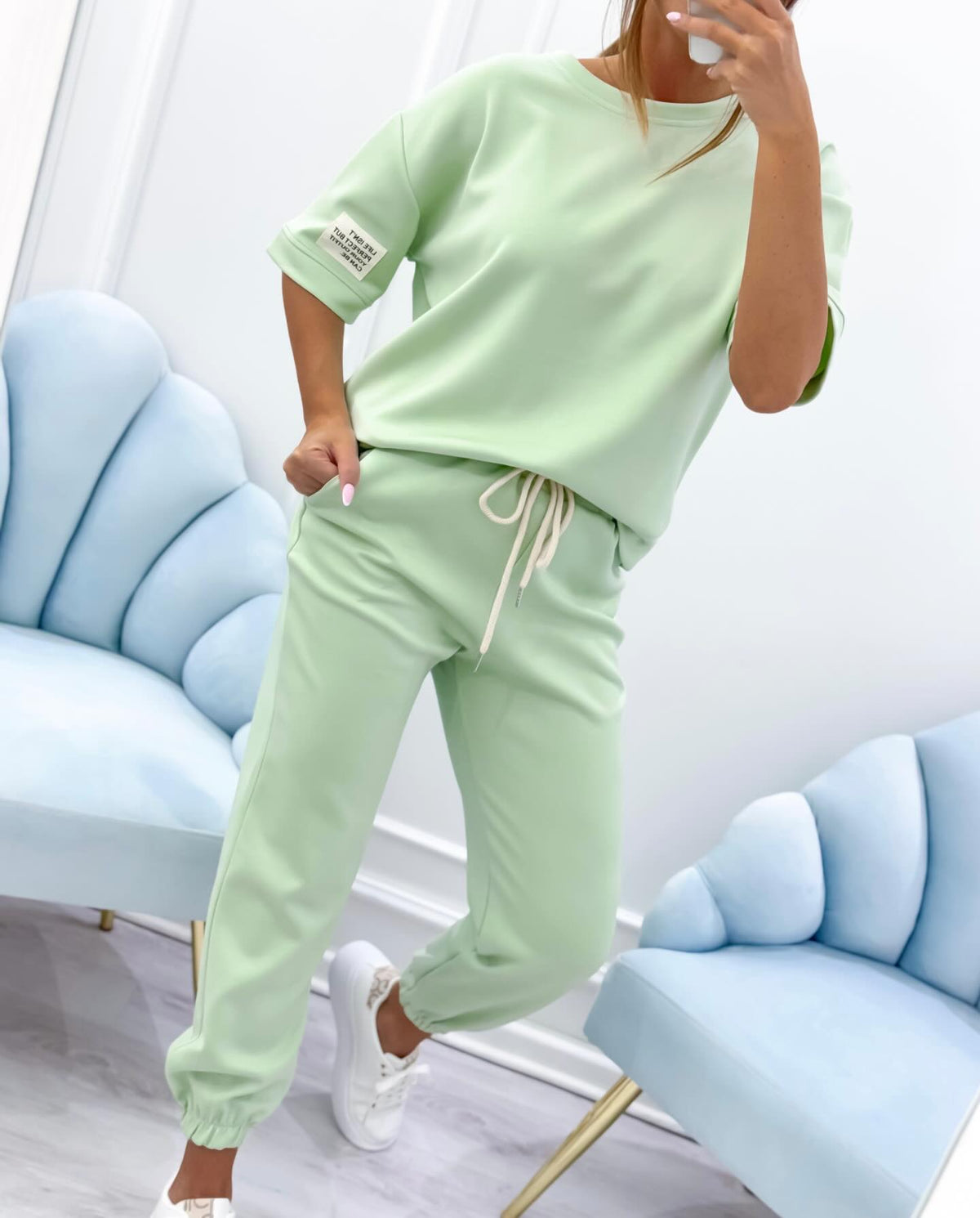 Short Sleeve Top and Jogger Pants Two Piece Set