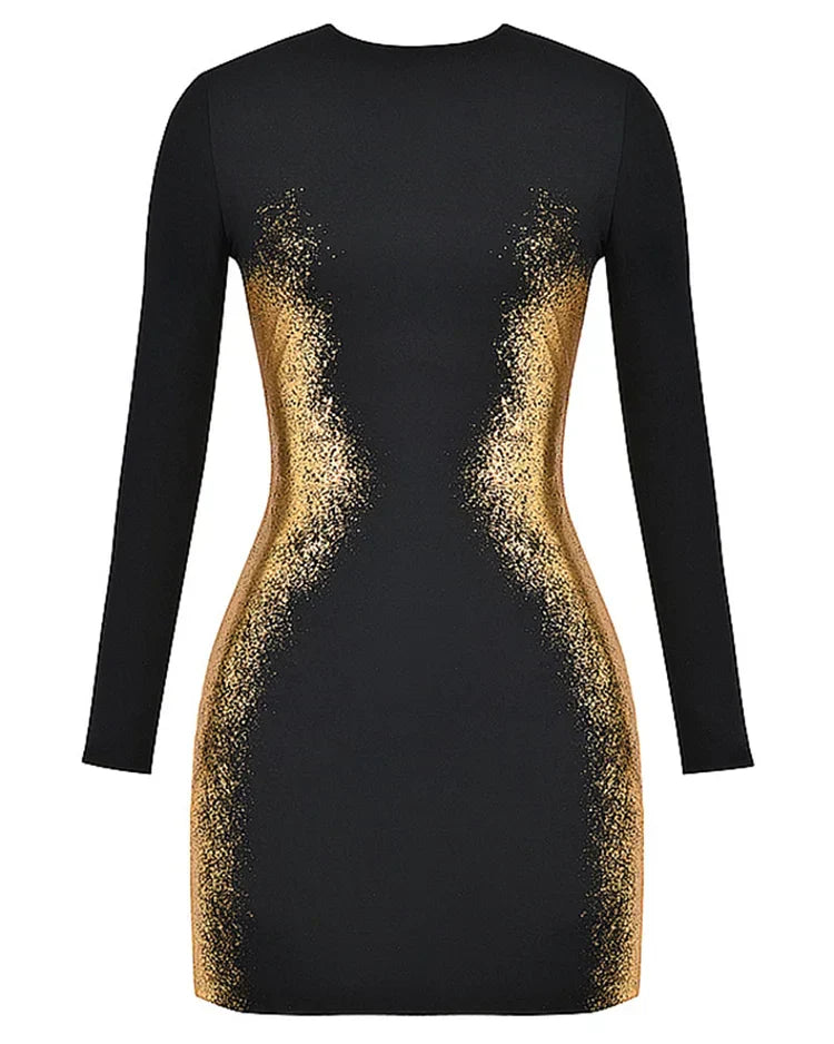 Brooke Elevated Printed Fashionable Mini Dress Evening Wear Edit