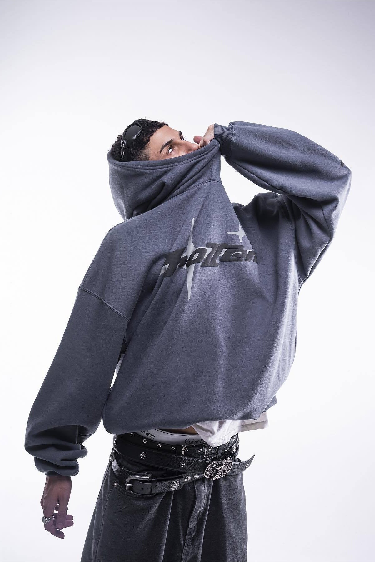 Star Letter Graphic Print Hoodie
