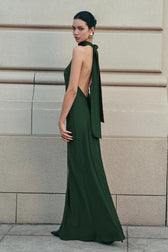 Backless Halter-Neck Dress