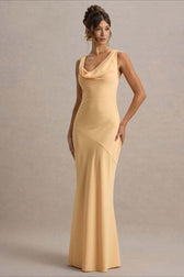 Satin Mermaid Low-Back Party Dress 23