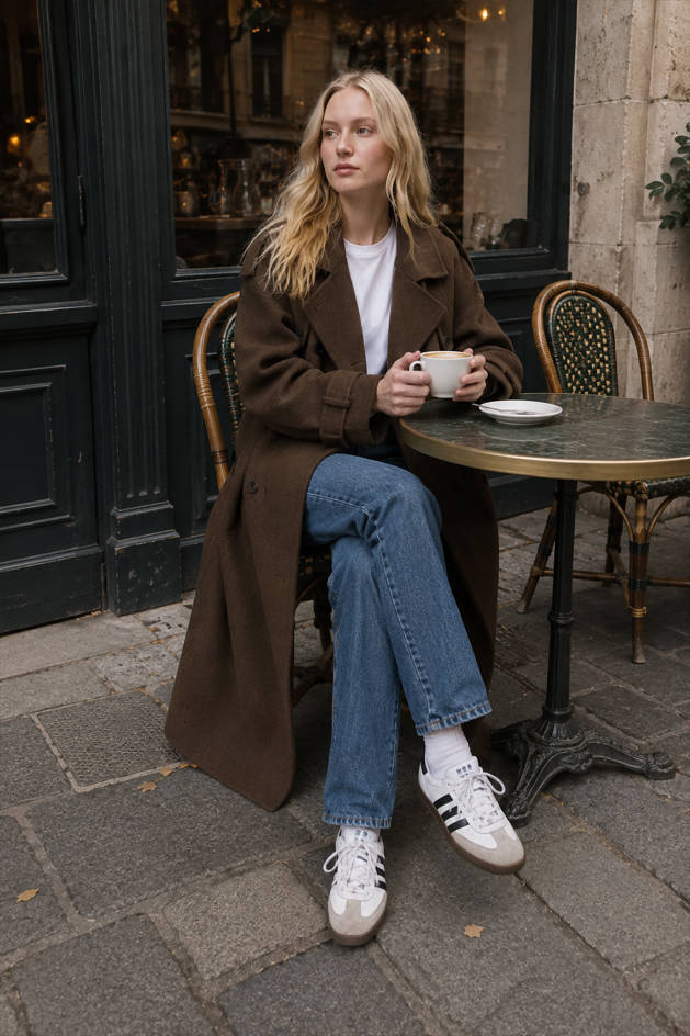 Long Sleeve Trench Overcoat