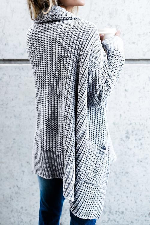 Comfy Cozy Pocketed Long Sleeves Cardigan