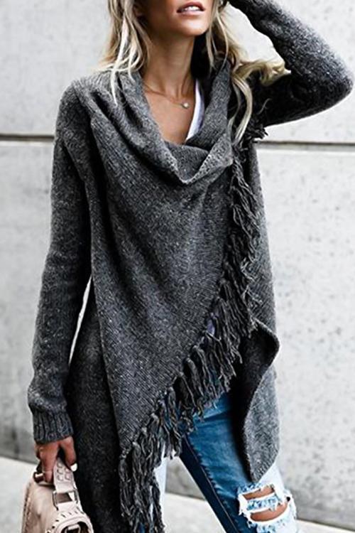 Tassel Long Cardigan