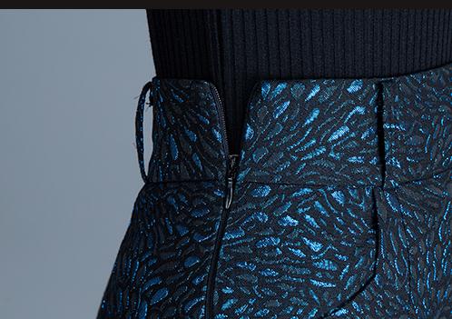 Best In Me Blue Pencil Skirt