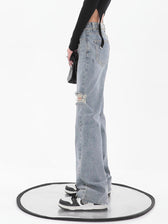 Chic Casual Y2k Ripped Jeans