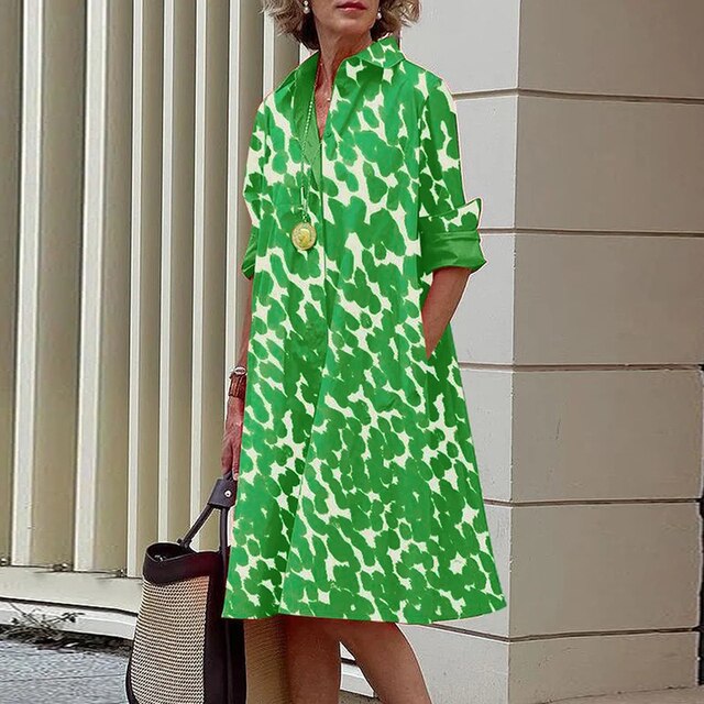 Eva Boutique Vintage Long Sleeve Dress Elevated Occasion Wear