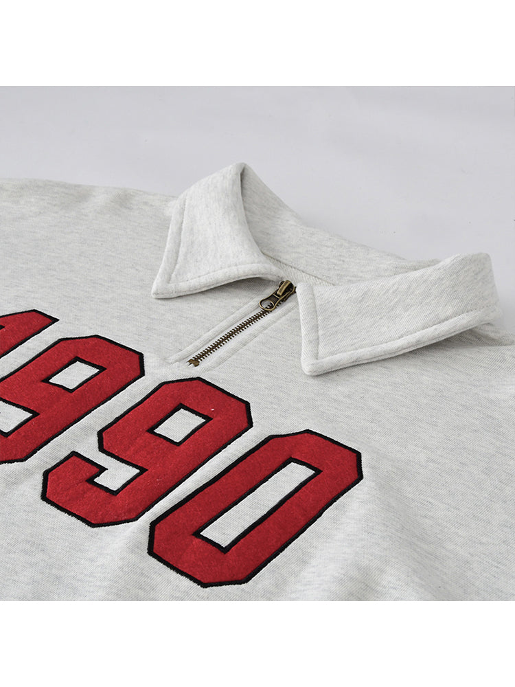 Vintage Lapel Long Sleeve Hoody Pullovers