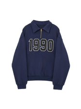 Vintage Lapel Long Sleeve Hoody Pullovers