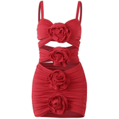 Happiest Cutout Embellished Ruched Mini Dress 10
