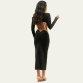 Disco Feeling Bow Off Shoulder Bandage Midi Dress 10