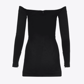 Envy You Off Shoulder Crystal Cup Mini Dress 10