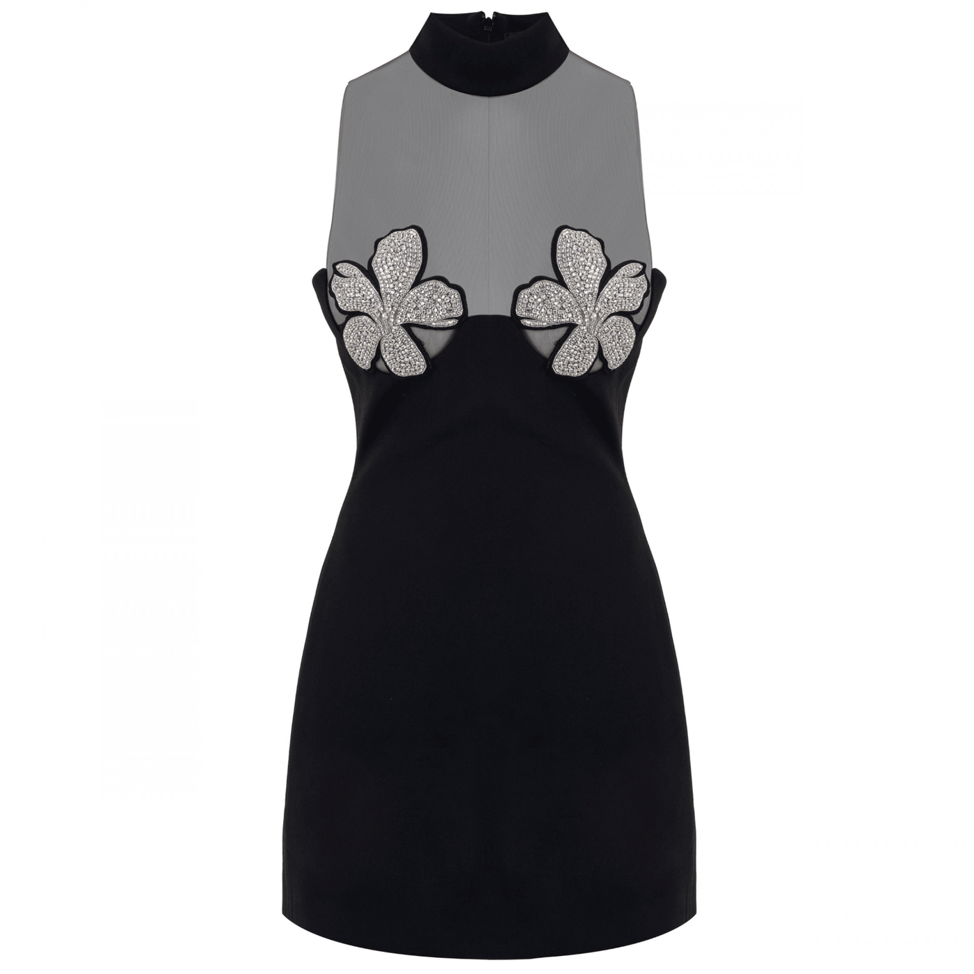 Daytime Crystal Mesh Mini Dress 7