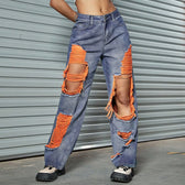 Booty Lifting Straight Leg Streetwear Jeans