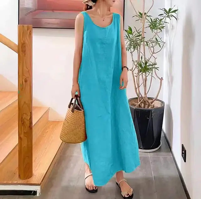 Juana Elevated Linen Dress Premium Wardrobe Essential
