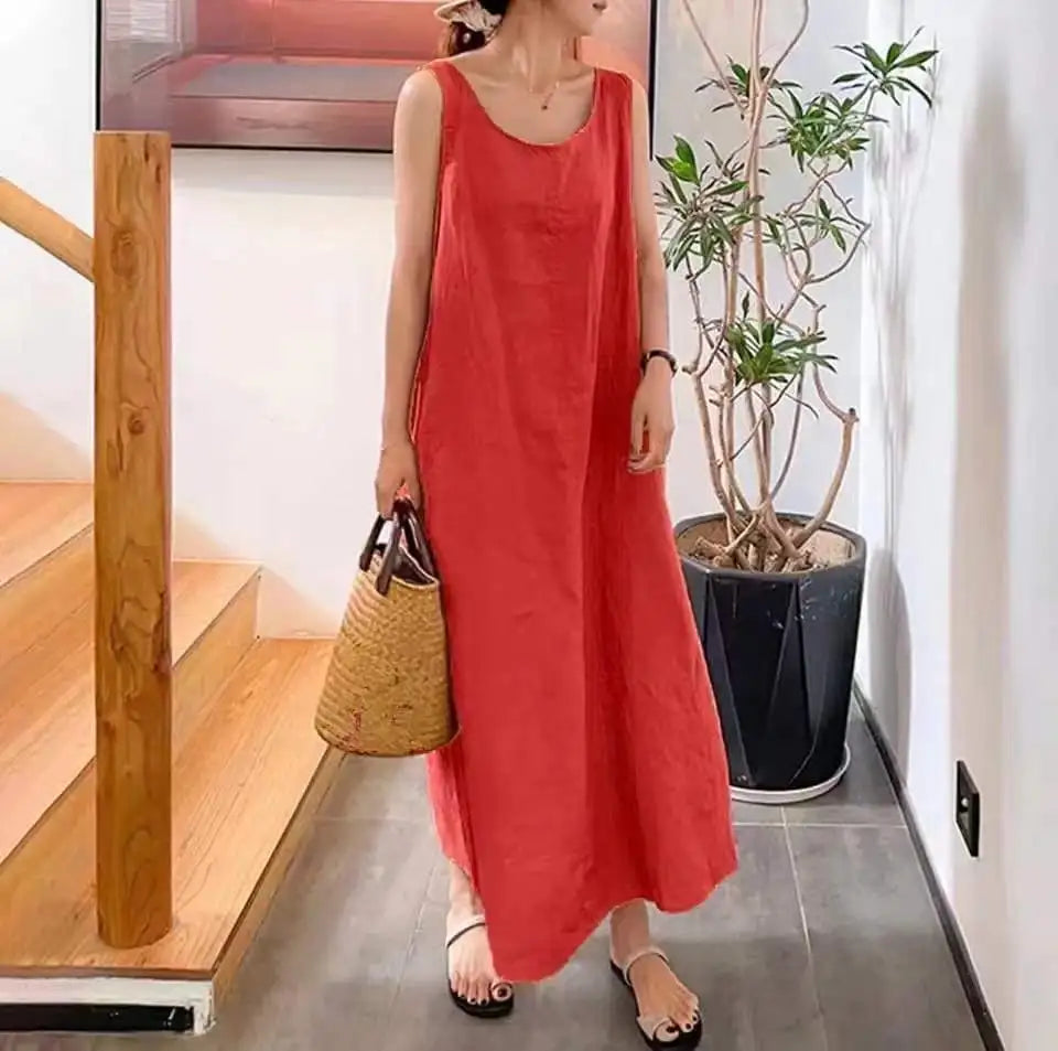 Juana Elevated Linen Dress Premium Wardrobe Essential