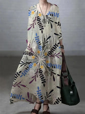 V-Neck Long Sleeve Pocket Drop Waist Maxi Dress 7
