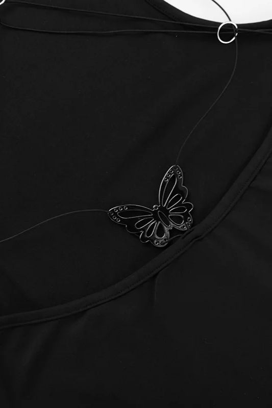 Backless Bandage Butterfly Detail Sleeveless Maxi Dress 4