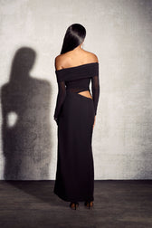 Lillian Off Shoulder Sheer Maxi Mesh Dress 5