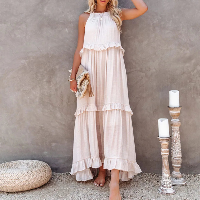 New Floorlength Round Loose Irregular LOOSE Midi Dresses