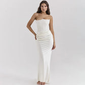 Backless Corset Maxi Dress