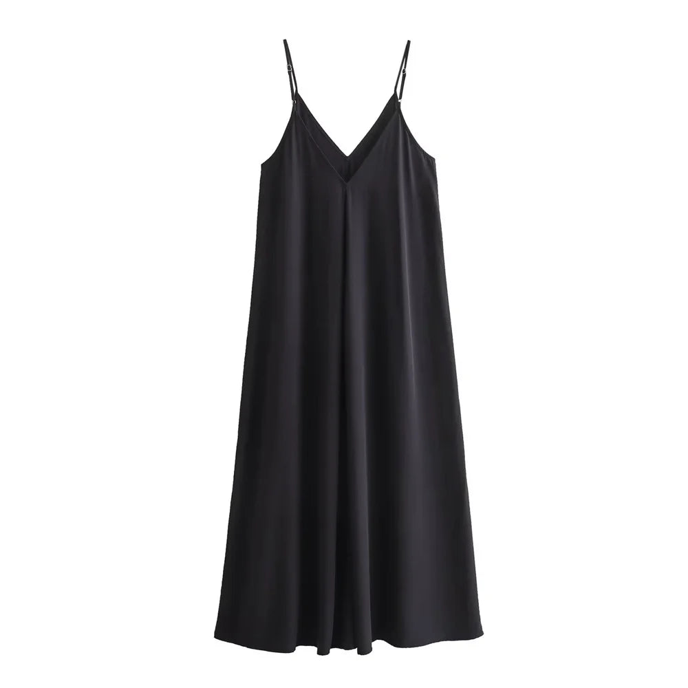 Flowing Dafne Midi Dress for Women Easy Wear Style