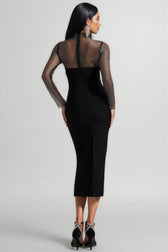Umari Long Sleeve Bandage Maxi Dress - View 5