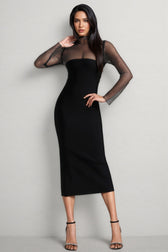 Umari Long Sleeve Bandage Maxi Dress