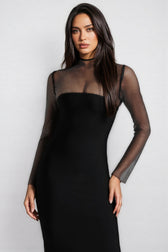 Umari Long Sleeve Bandage Maxi Dress - View 3