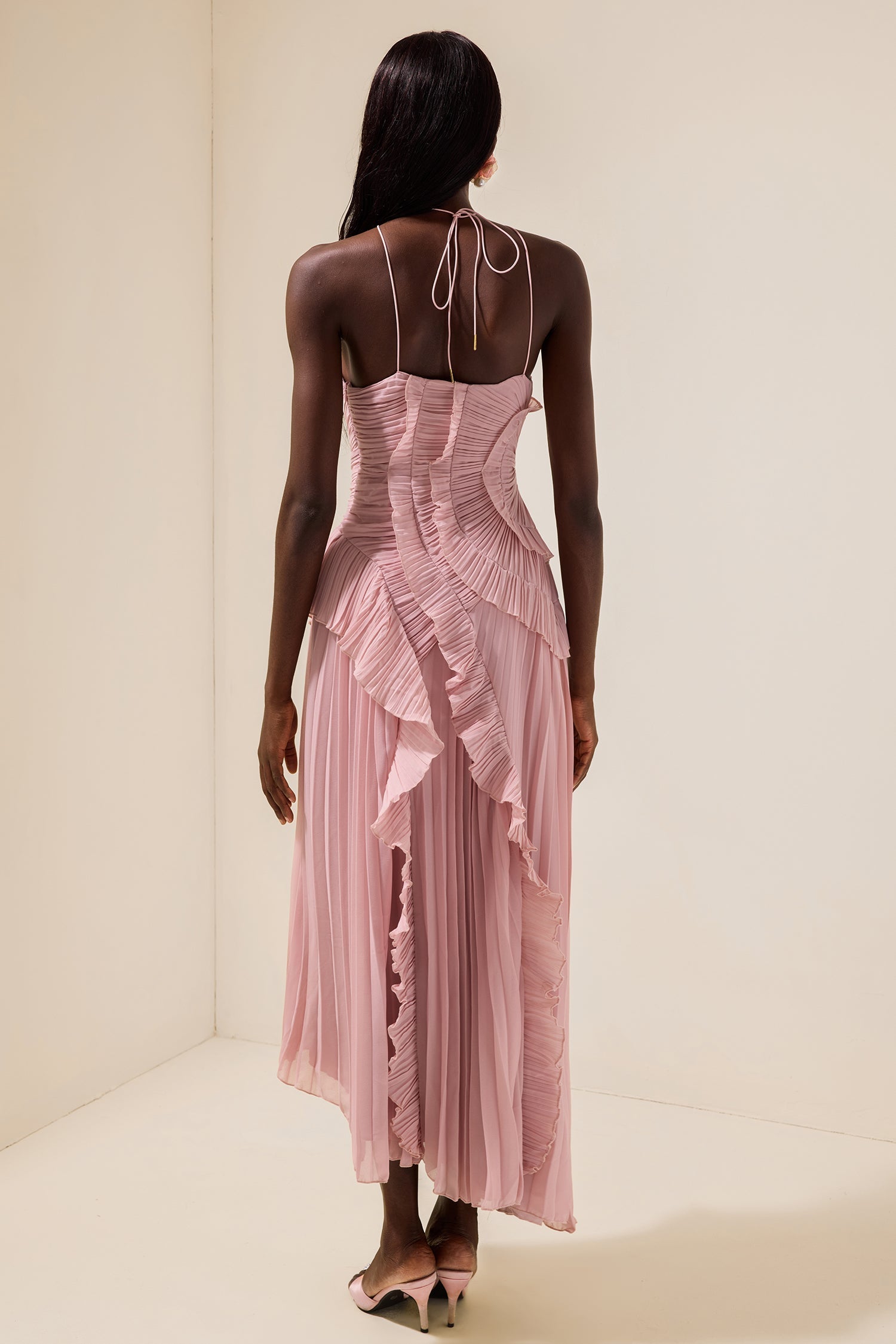 ARIA PLEATED MAXI DRESS