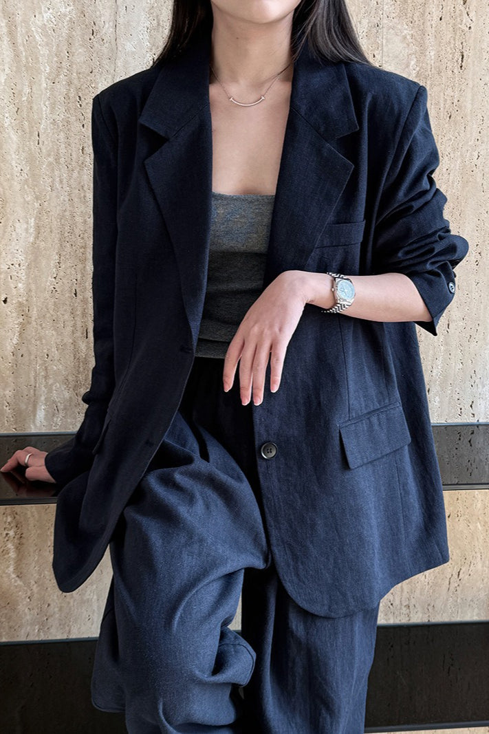 Tencel Linen Blend Autumn Blazer
