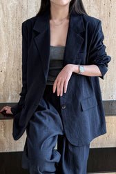 Tencel Linen Blend Autumn Blazer