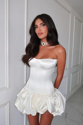 Strapless Ruched A-Line Party Dress 2