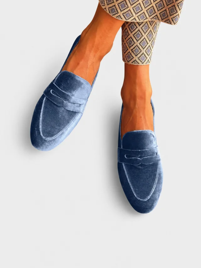 Round Toe Slip On Penny Loafer Flats