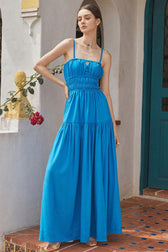 Calla Elegant Maxi Dress Xs / Blue